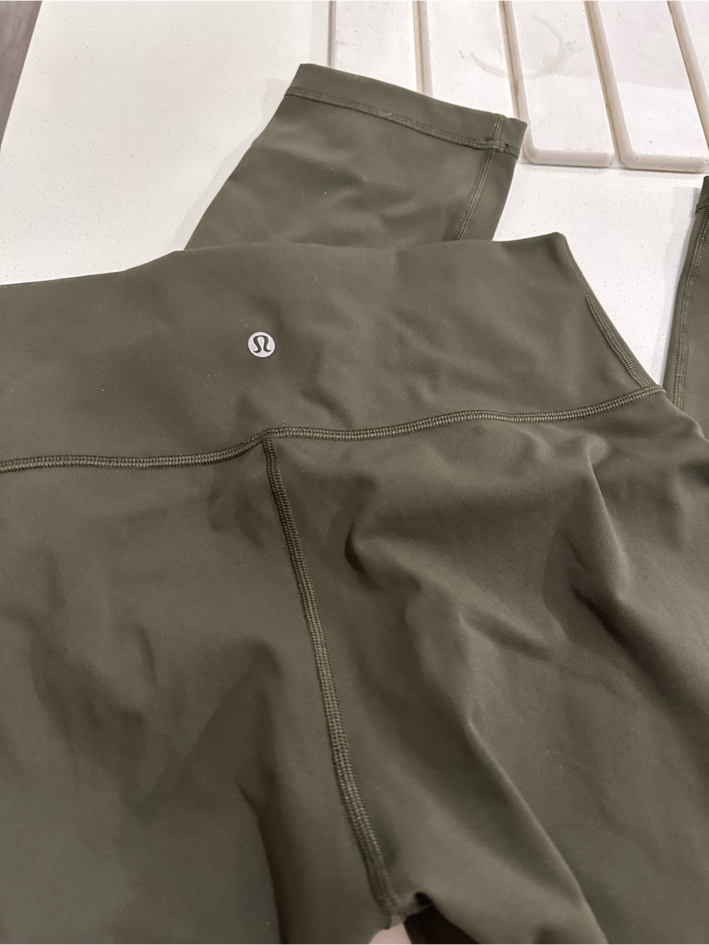 lululemon Olive Green capri leggings - Picture 3 of 5